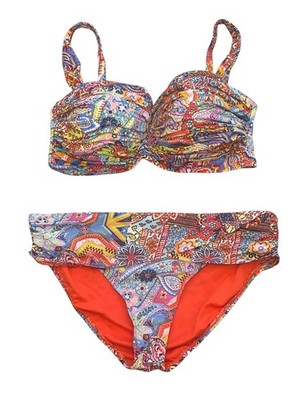 BLEU ROD BEATTIE  2PC UNDERWIRE BIKINI TOP Size 38DD & BOTTOM Size 14