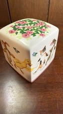 Vintage 1990 Tiffany & Co Kids Playground Ceramic Coin Bank Japan Cat Duck Bunny