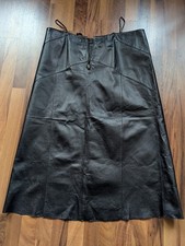 Lederrock, Damen, Leder, Rock, Schwarz, Grö�...