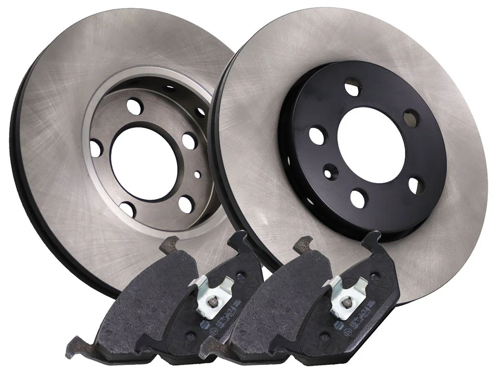 2x Vented Brake Discs and Pads fits VW POLO Mk5 1.2 Front 09 to 22 256mm Set New - Image 2 of 4