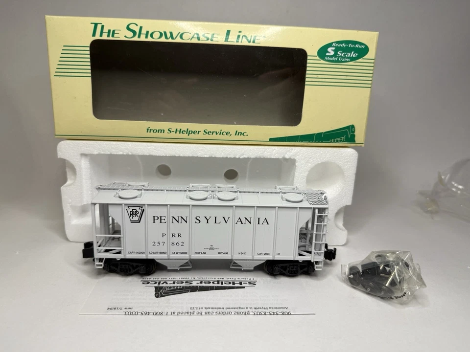 S-Helper Service Showcase Line PS-2 Covered Hopper #00026 PRR 257862 S Scale C4 - Image 4 of 4