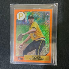 TYLER GLASNOW Very Rare RC 75 Series Glassnow Orange Parallel