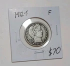1912 S Barber Quarter 25C 90% Silver