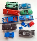 x9 Vintage Dinky/Corgi Job Lot of vehicles  for spares/repairs/restoration