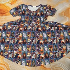 Girls Villains Character Milksilk Twirl Dress Size 5/6 XXL Halloween