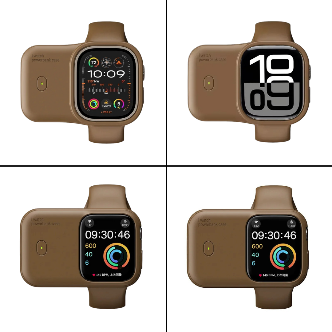 Portable Charger Case for Apple Watch Wireless Power Bank 40/41/44/45/49MM