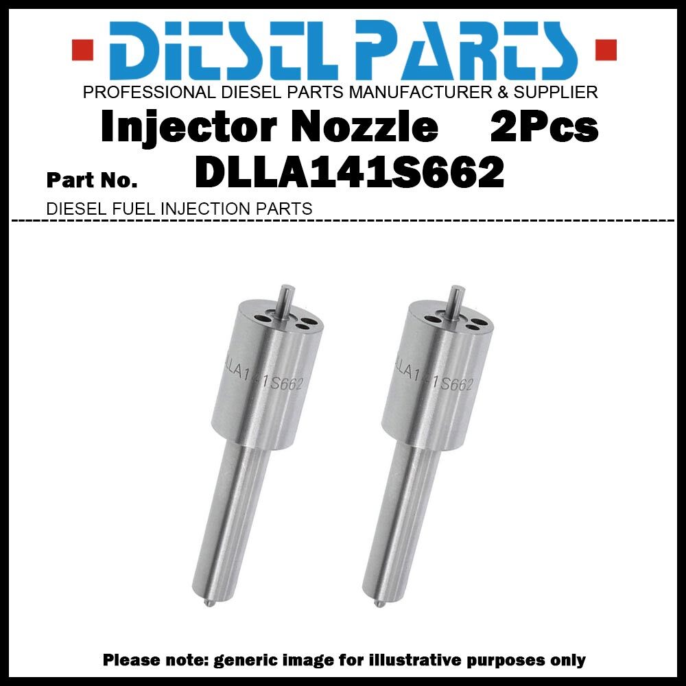 2x Fuel Injector Nozzle 0433271325 DLLA141S662 for Allis Chalmers