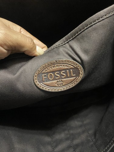 Vintage Fossil Leather Briefcase *Missing strap* - Picture 8 of 12
