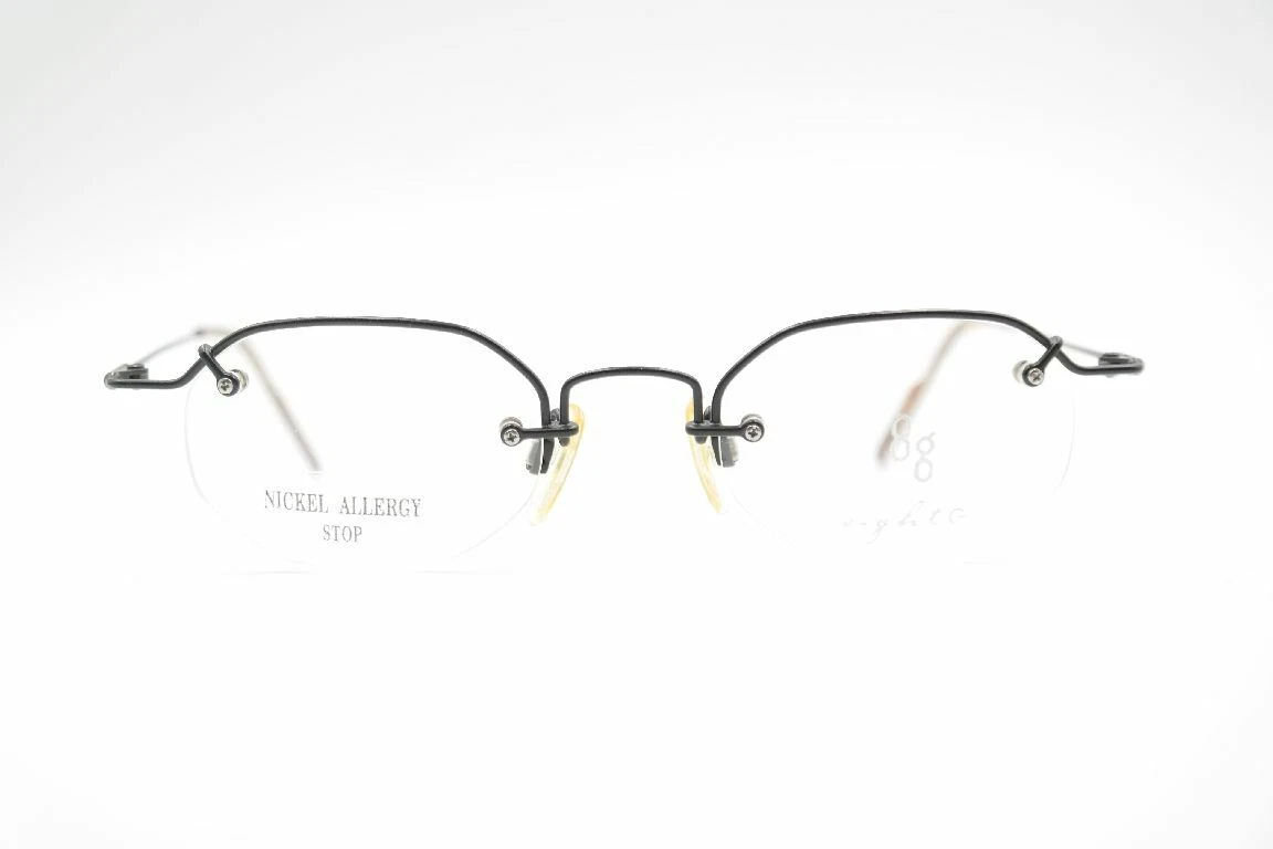 Vintage Eight G 05 G 30 45[]22 140 Blue Brown Half Frame Glasses Frame