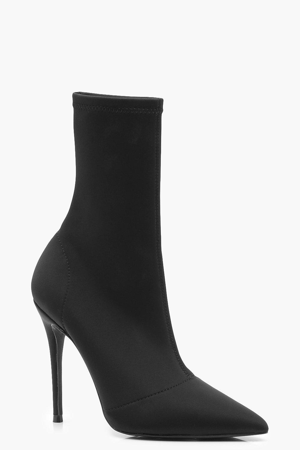 Boohoo Spitz-zulaufende Stretch-Stiefeletten Günstige und gute Schuhe Boohoo Spitz-zulaufende Stretch-Stiefeletten Günstige und gute Schuhe