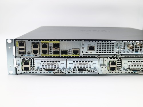 Cisco ISR4351-AX LTE PVDM4-64 2xUCS-E140S-M2 Perm Lic: UC, SEC, AppX , 1Y-Wty - Picture 4 of 9