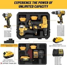 Dewalt Hard Case for Drill and Impact Driver Set Waterproof Hard Tool BOX ONLY