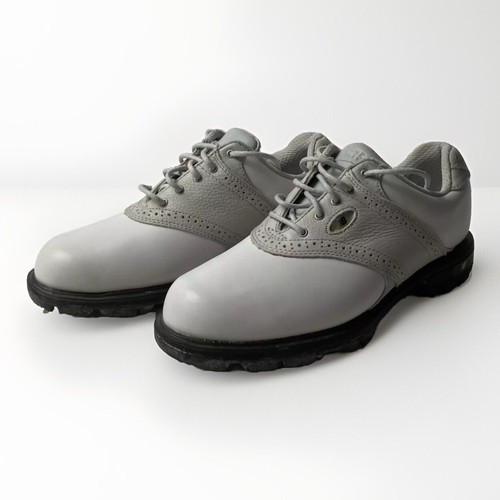 New Balance Spiked Golf Shoes Sneakers Grey White WG1275W Womens Sz 6 B