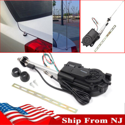 Auto Car 12V Power Am Fm Radio Signal Antenna Mast Replacement Power Aerial Kit