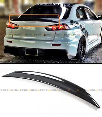 #ad For 2008 17 Mitsubishi Lancer Evo X 10 Duckbill Highkick Gloss Blk Trunk Spoiler $59.99