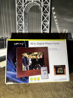 GFM 10'' LCD Digital Video Photo Frame 3-in-1 Photo Display, Music & Movie Player