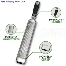 Stainless Steel Cheese & Citrus Grater Zester - Lemon Zester Food Grater Tool