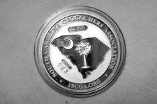 2006 South Carolina - 1 Troy Oz.999 Fine Silver - New Nontrackable Geocoin