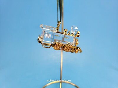 Swarovski Figurine Crystal Christmas Memories Gold Ornaments Train