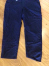 Chaps Women’s Blue Stretch Dress Pants 👖 24W Plus Size Need Button & Hem Sewn