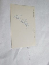 Cap Peterson Signed Index Card Beckett Pre Certified 4