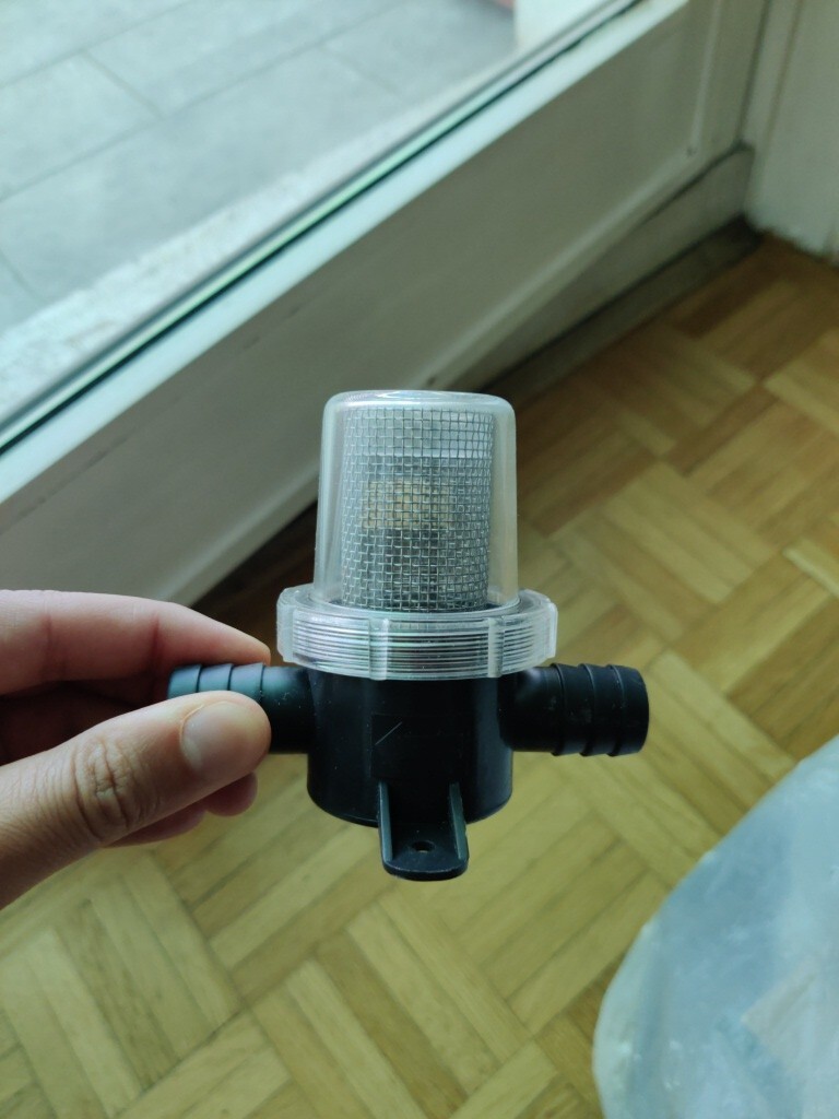 FILTRO ACQUA PER POMPE DI SENTINA DOCCIA PORTAGOMMA MM 15,7 ACCESSORI BARCA NAUT
