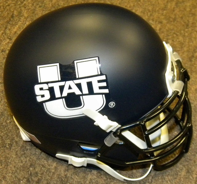 Utah State Aggies NAVY NCAA College Football Team Schutt Authentic Mini