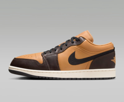 Air Jordan 1 Low SE (Size 11) HQ3603-201 ''Flax/Baroque Brown'' Men's Sneakers