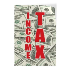 Door Decals Vertical Vinyl Stickers Multiple Sizes Income Tax Industrial Vinyl
