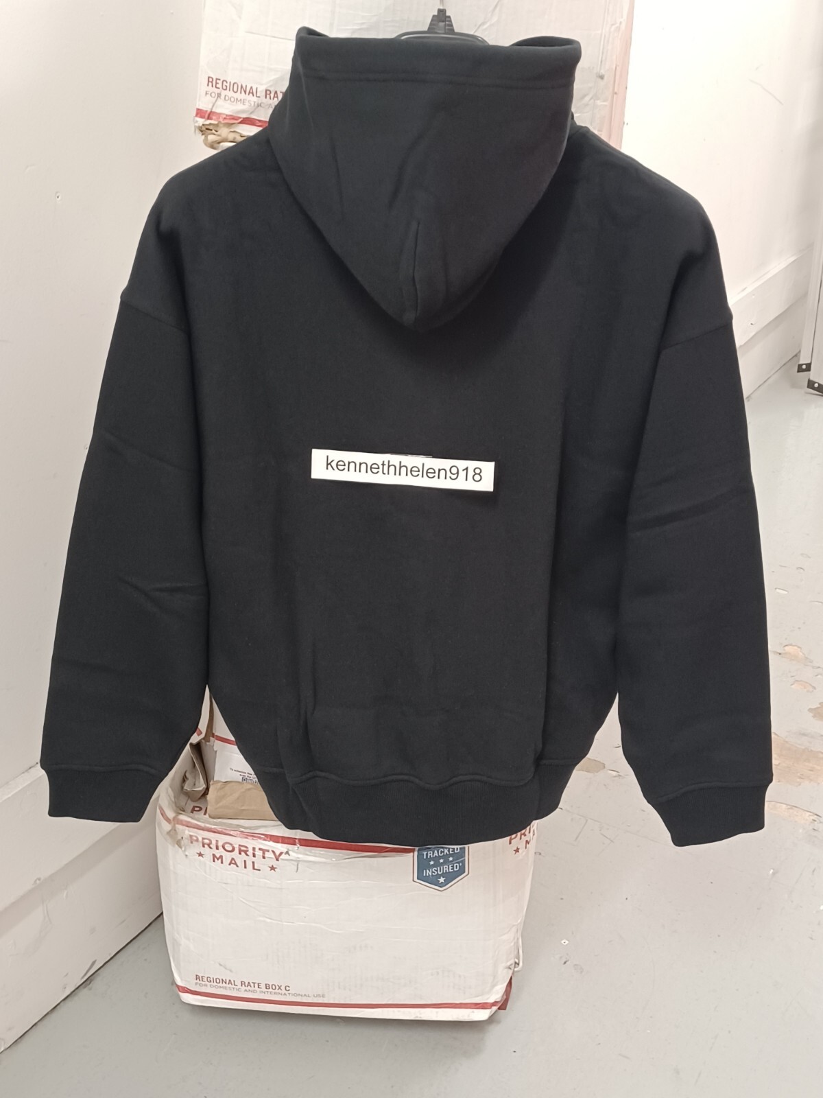 POLO RALPH LAUREN BIG PONY FELPA CON CAPPUCCIO FELPA NERA TAGLIA MEDIA