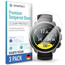 3x Schutzglas Panzerfolie Klar für Suunto Ocean Displayschutz Hartglas Glas