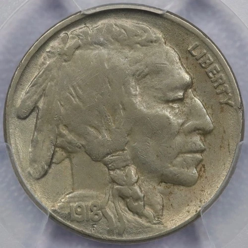 1918-S 5c Buffalo Nickel - PCGS XF 45