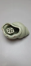 Mita Celadon Spiral Shell Incense Holder and Burner Japanese Tea Ceremony