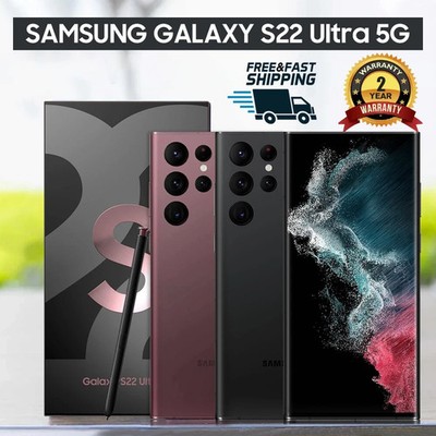 NEW Samsung Galaxy S22 Ultra 5G SM-S908U 128GB/256GB/512GB  Factory Unlocked