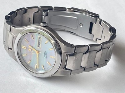 Citizen Atessa Titanium Antimagnetic Solar Quartz Watch 35mm wrist 