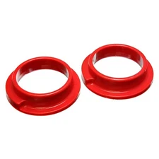 Energy Suspension 4.6105R; Rear Coil Spring Isolators Red for 00-04 Ford Focus