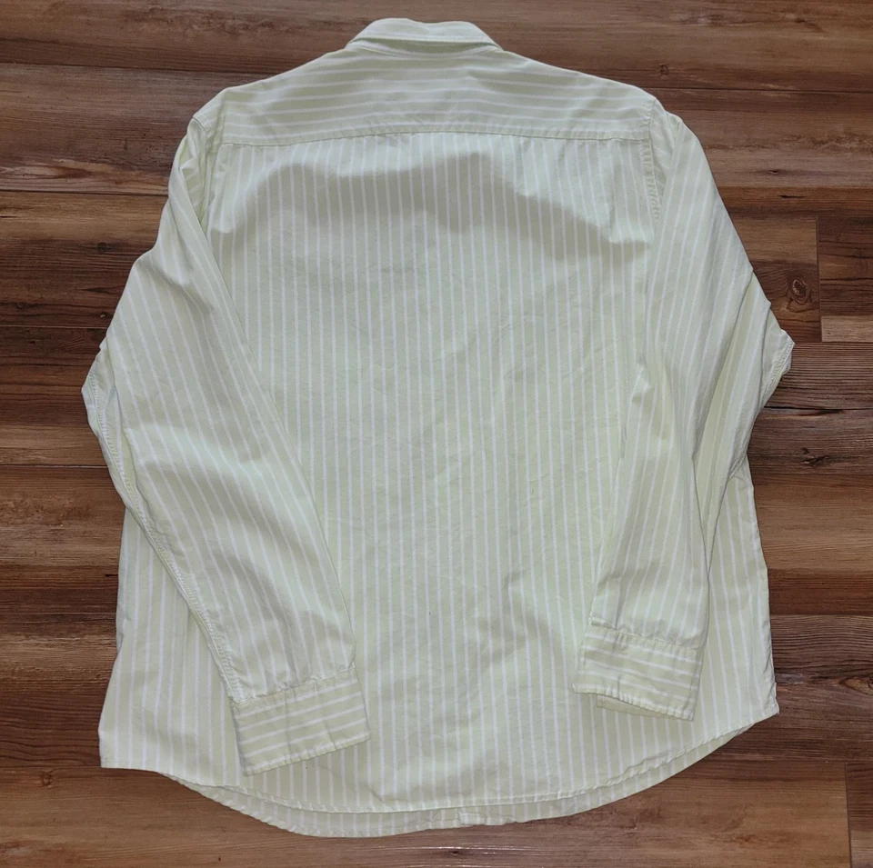 American Eagle Green &White The Eagle Oxford Mens 3XL Long Sleeve Vintage Fit - Image 4 of 4