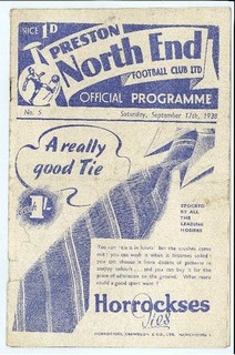 Preston North End v Middlesbrough 1938 39