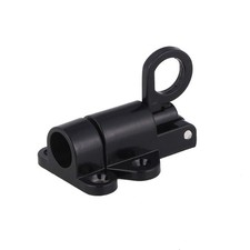 Spring Loaded Aluminum Pull Ring Door Bolt Automatic Latch for Gates Black