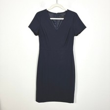 J.Crew Suiting Wool Blend V Neck Short Sleeve Sheath Dress Women's 4 Business