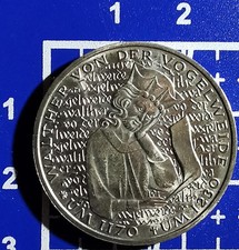 5 Mark CuNi coins Heiermann West Germany Walther von der Vogelweide 1980