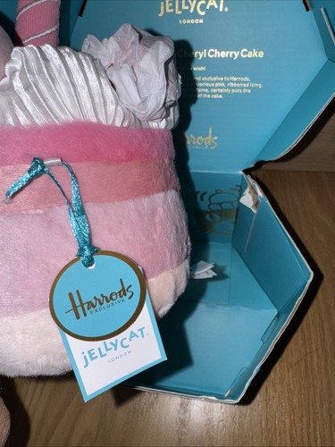 COP Y Harrods Cheryl Cherry Cake Pink with Box + Tags Valentine's Day Gift New - Picture 2 of 3