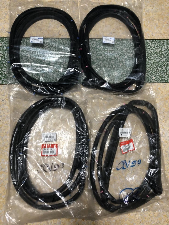 Para Honda Crv Cr-v Rd1 Rd2 Rd3 1997 98 99 2001 4 puertas sello de goma resistente al clima Foto 2 de 4