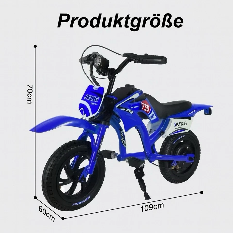 Kinder Elektrofahrrad E Bike 12 Zoll 200W Motor  25km/h E Motorrad Elektrisch - Bild 3 von 4