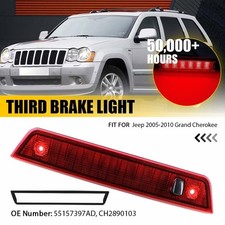 For Jeep Grand Cherokee 05-10 Red Led 3rd Brake Light Tail 55157397ad Ch2890103