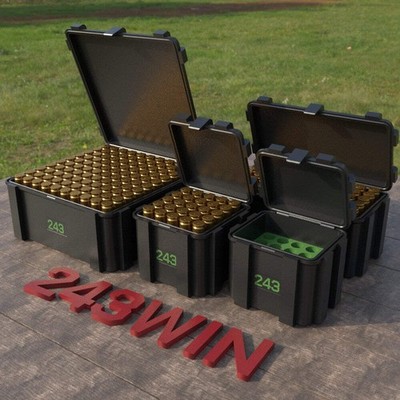 Filamelt Munitionsbox / .243 Win /  Klappdeckel  / Patronenbox, Ammo Box