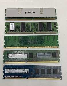 Lot of 5 Desktop Memory Modules See Notes