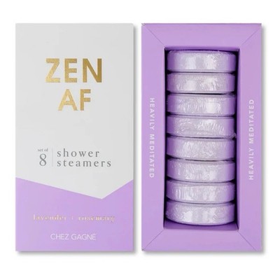 CHEZ GAGNÉ ZEN AF - SHOWER STEAMERS - Lavender + Rosemary New In Box
