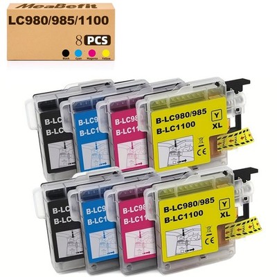 Patronen für Brother LC980 LC985 LC1100 DCP-145C 165C 167C 195C 375CW MFC-250C