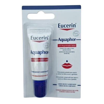 Eucerin Aquaphor SOS Lippenregenerator 10ml   Pflege für trockene & rissige Lipp